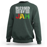 Blessed By Jah Jamaican Rastafari Rasta Sweatshirt - Wonder Print Shop