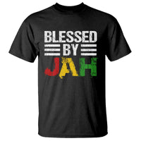Blessed By Jah Jamaican Rastafari Rasta T Shirt - Wonder Print Shop