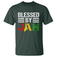 Blessed By Jah Jamaican Rastafari Rasta T Shirt - Wonder Print Shop