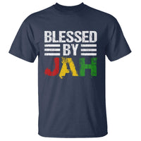 Blessed By Jah Jamaican Rastafari Rasta T Shirt - Wonder Print Shop