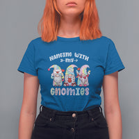 Happy Valentine's Day Hanging With Gnomies Tie Dye Gnomes T Shirt For Women - Wonder Print Shop