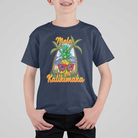 Mele Kalikimaka Christmas In Hawaii Xmas Light Pineapple T Shirt For Kid - Wonder Print Shop