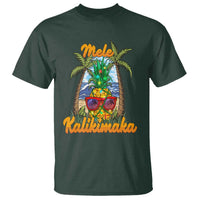 Mele Kalikimaka Christmas In Hawaii Xmas Light Pineapple T Shirt - Wonder Print Shop