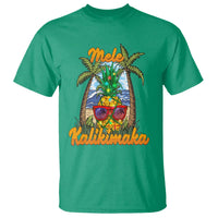 Mele Kalikimaka Christmas In Hawaii Xmas Light Pineapple T Shirt - Wonder Print Shop