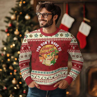 Xmas In Hawaii Ugly Christmas Sweater Hawaiian Snowman You Don't Have To Shovel Sunshine - Wonder Print Shop