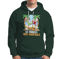 No Cookies Just Cocktails Drunk Santa Reindeer Summer Christmas Hoodie - Wonder Print Shop