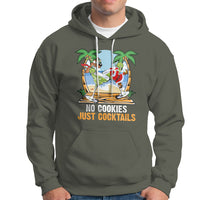 No Cookies Just Cocktails Drunk Santa Reindeer Summer Christmas Hoodie - Wonder Print Shop