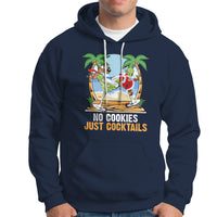 No Cookies Just Cocktails Drunk Santa Reindeer Summer Christmas Hoodie - Wonder Print Shop