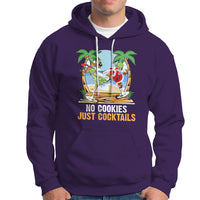 No Cookies Just Cocktails Drunk Santa Reindeer Summer Christmas Hoodie - Wonder Print Shop