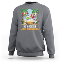 No Cookies Just Cocktails Drunk Santa Reindeer Summer Christmas Sweatshirt - Wonder Print Shop
