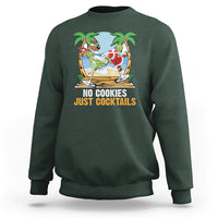 No Cookies Just Cocktails Drunk Santa Reindeer Summer Christmas Sweatshirt - Wonder Print Shop