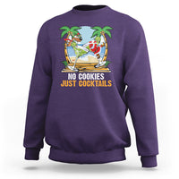 No Cookies Just Cocktails Drunk Santa Reindeer Summer Christmas Sweatshirt - Wonder Print Shop