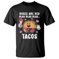 Valentine's Day T Shirt Roses Are Red Blah Tacos Funny Food Lover - Wonder Print Shop
