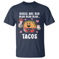 Valentine's Day T Shirt Roses Are Red Blah Tacos Funny Food Lover - Wonder Print Shop
