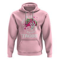 Valentine's Day Hoodie Roses Are Red Blah Skeleton Tacos Funny Food Lover - Wonder Print Shop