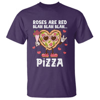 Valentine's Day T Shirt Roses Are Red Blah Pizza Funny Food Lover - Wonder Print Shop