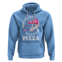 Valentine's Day Hoodie Roses Are Red Blah Skeleton Pizza Funny Food Lover - Wonder Print Shop