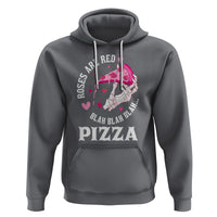 Valentine's Day Hoodie Roses Are Red Blah Skeleton Pizza Funny Food Lover - Wonder Print Shop