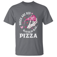 Valentine's Day T Shirt Roses Are Red Blah Skeleton Pizza Funny Food Lover - Wonder Print Shop