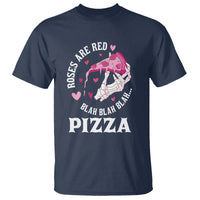 Valentine's Day T Shirt Roses Are Red Blah Skeleton Pizza Funny Food Lover - Wonder Print Shop