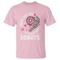 Valentine's Day T Shirt Roses Are Red Blah Skeleton Donut Funny Food Lover - Wonder Print Shop