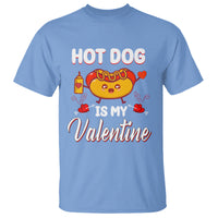 Valentine's Day T Shirt Cute Hot-Dog Is My Valentine Food Lover - Wonder Print Shop