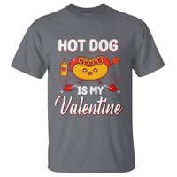 Valentine's Day T Shirt Cute Hot-Dog Is My Valentine Food Lover - Wonder Print Shop