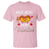 Valentine's Day T Shirt Cute Hot-Dog Is My Valentine Food Lover - Wonder Print Shop