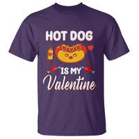 Valentine's Day T Shirt Cute Hot-Dog Is My Valentine Food Lover - Wonder Print Shop