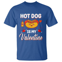 Valentine's Day T Shirt Cute Hot-Dog Is My Valentine Food Lover - Wonder Print Shop