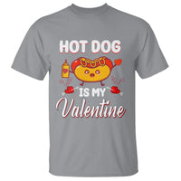 Valentine's Day T Shirt Cute Hot-Dog Is My Valentine Food Lover - Wonder Print Shop
