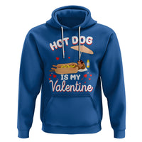 Valentine's Day Hoodie Funny Dachshund Hot-Dog Is My Valentine - Wonder Print Shop