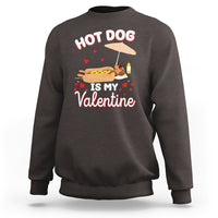 Valentine's Day Sweatshirt Funny Dachshund Hot-Dog Is My Valentine - Wonder Print Shop