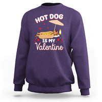 Valentine's Day Sweatshirt Funny Dachshund Hot-Dog Is My Valentine - Wonder Print Shop
