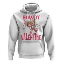 Howdy Valentine's Day Hoodie Cupid Retro Western Cowgirl Cowboy - Wonder Print Shop