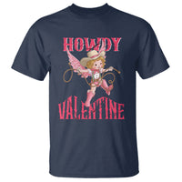 Howdy Valentine's Day T Shirt Cupid Retro Western Cowgirl Cowboy - Wonder Print Shop
