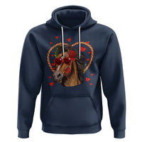 Valentine's Day Hoodie Funny Cute Horse Cowboy Western - Wonder Print Shop