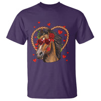 Valentine's Day T Shirt Funny Cute Horse Cowboy Western - Wonder Print Shop