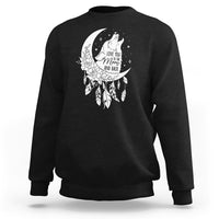 Valentine's Day Sweatshirt Love You To The Moon And Back Wolf - Wonder Print Shop