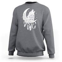 Valentine's Day Sweatshirt Love You To The Moon And Back Wolf - Wonder Print Shop