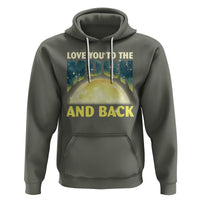 Valentine's Day Hoodie Love You To The Moon And Back - Wonder Print Shop