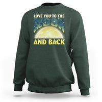 Valentine's Day Sweatshirt Love You To The Moon And Back - Wonder Print Shop