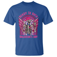 Skeleton Ready To Rock Valentine's Day T Shirt - Wonder Print Shop