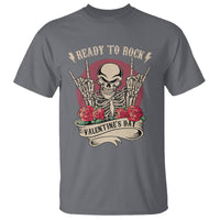Skeleton Ready To Rock Valentine's Day T Shirt - Wonder Print Shop