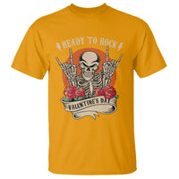 Skeleton Ready To Rock Valentine's Day T Shirt - Wonder Print Shop