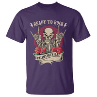 Skeleton Ready To Rock Valentine's Day T Shirt - Wonder Print Shop