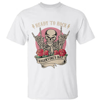 Skeleton Ready To Rock Valentine's Day T Shirt - Wonder Print Shop