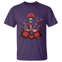 Valentine's Day T Shirt Cool Skeleton Drummer Rock Lover - Wonder Print Shop