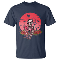 Anti Valentine's Day T Shirt Skeleton Gamer Video Game - Wonder Print Shop