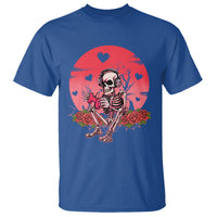 Anti Valentine's Day T Shirt Skeleton Gamer Video Game - Wonder Print Shop